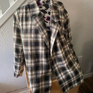 Plaid blazer